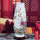 景德镇陶瓷器花瓶 现代时尚家居台面装饰品摆件 描金花瓶花插